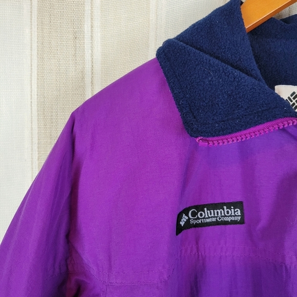 Vintage 90s Columbia‎ Winter Jacket Coat Purple Size Medium - Picture 3 of 10